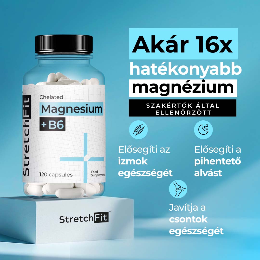 Kelátos Magnézium + B6 - StretchFit™ 120 kapszula